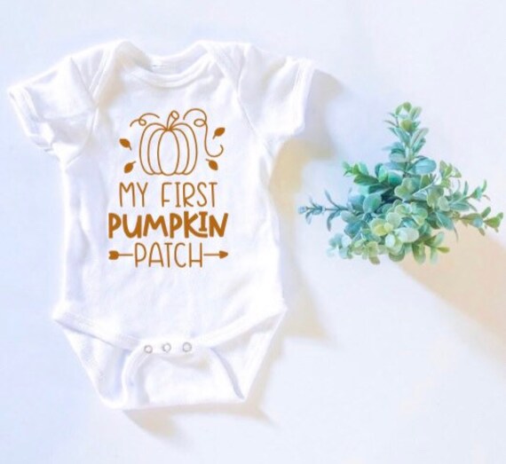 Halloween  Onesie®, My First Pumpkin Patch; Pumpkin Baby Outfit; 1st Halloween, First Fall
