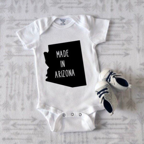 Made in Arizona | Arizona Onesie® | New Baby Gift | Baby Shower Gift