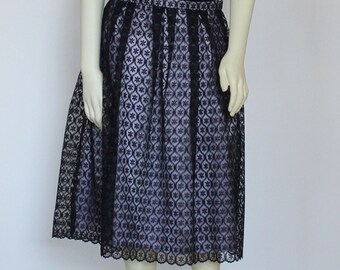 Black Taffeta Skirt With Pockets