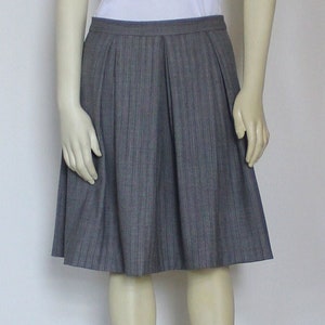 Pleated Skirt Gray - Etsy 