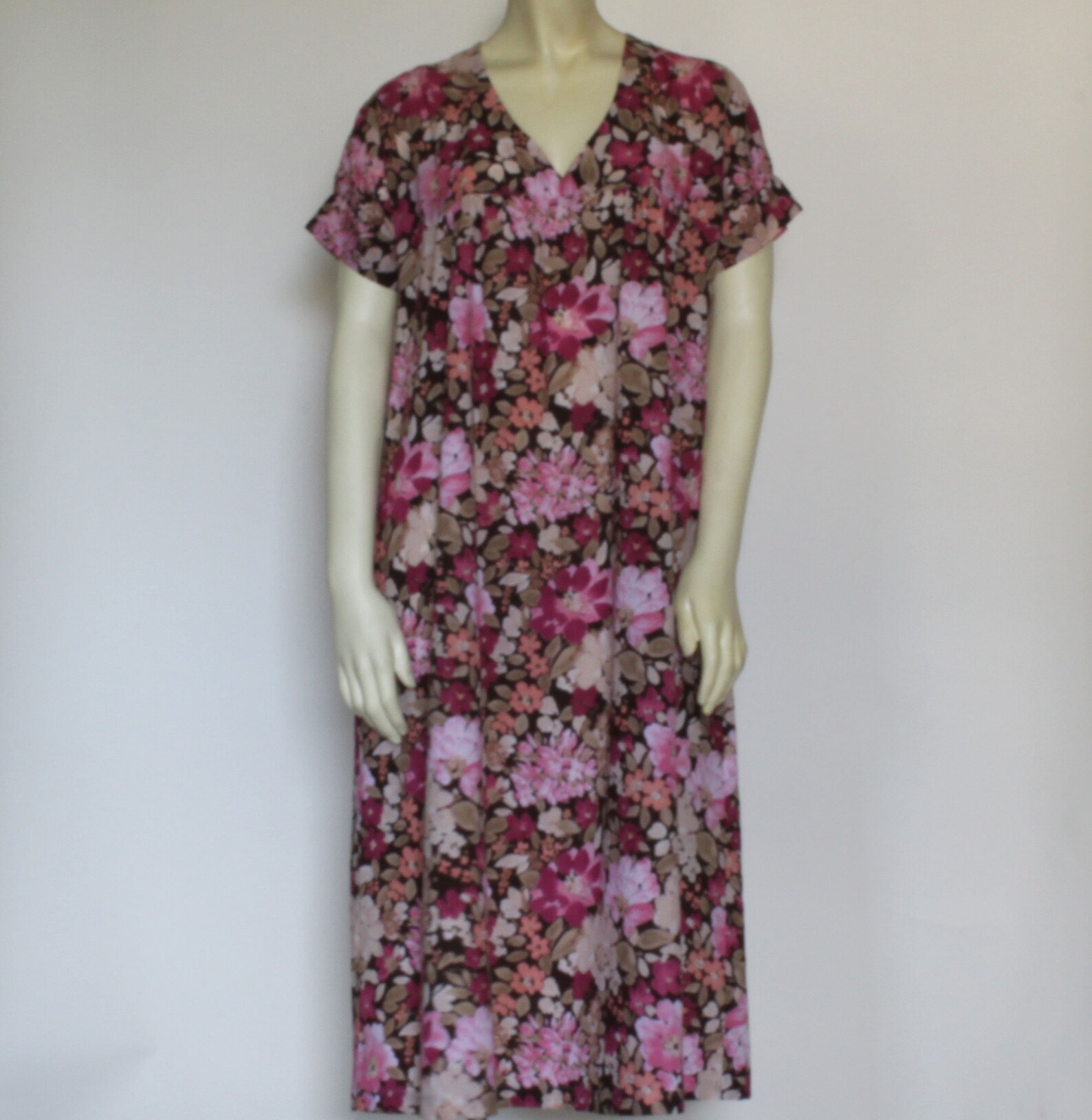 Floral Cotton House Dress For Women Floral Print Dress Etsy