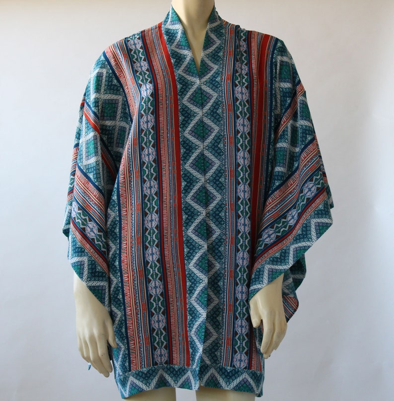 striped kimono jacket