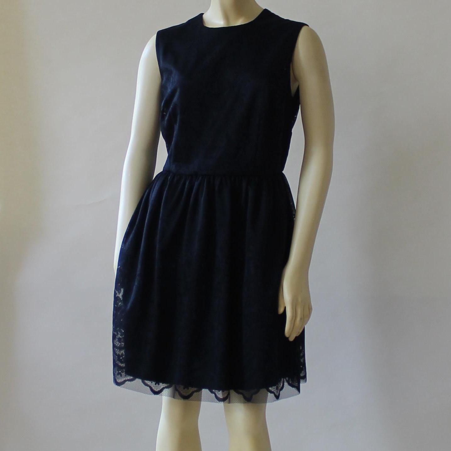 chinese dress ladies Fashion Lovely Navy Lace Sleeveless Round Neck Flower Girl Dresses With Bow  Sash, FGS034