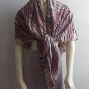 Women,s Square Satin Scarf, Polyester Fall Oversized bild 6