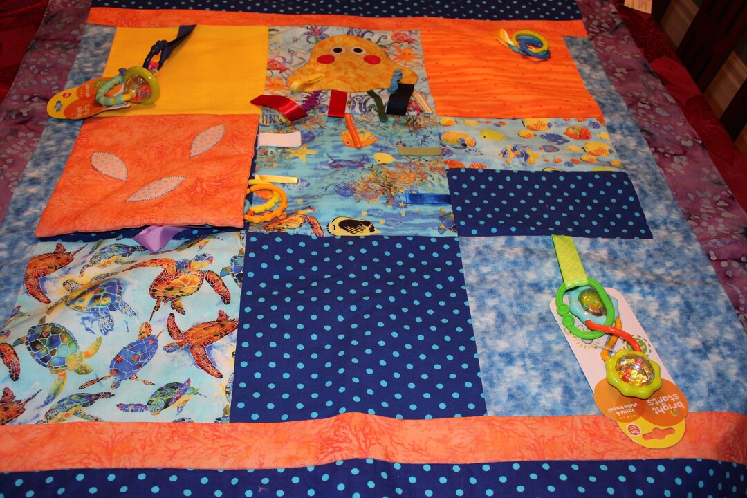 Interactive Quilted Play Mat under the Sea Etsy