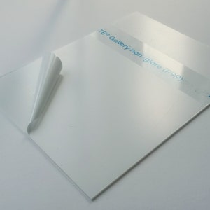 Non-Glare Acrylic Only (plexiglass) - Acrylite Premium framing grade alternative to glass, shatterproof, lightweight, made in USA