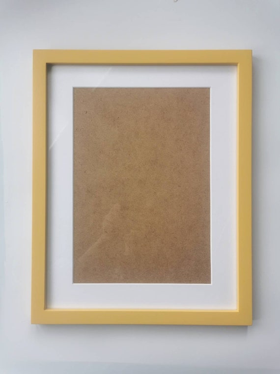 11x 14 Mustard Yellow Frame with Mat to Fit 8 x 10 Photo Etsy