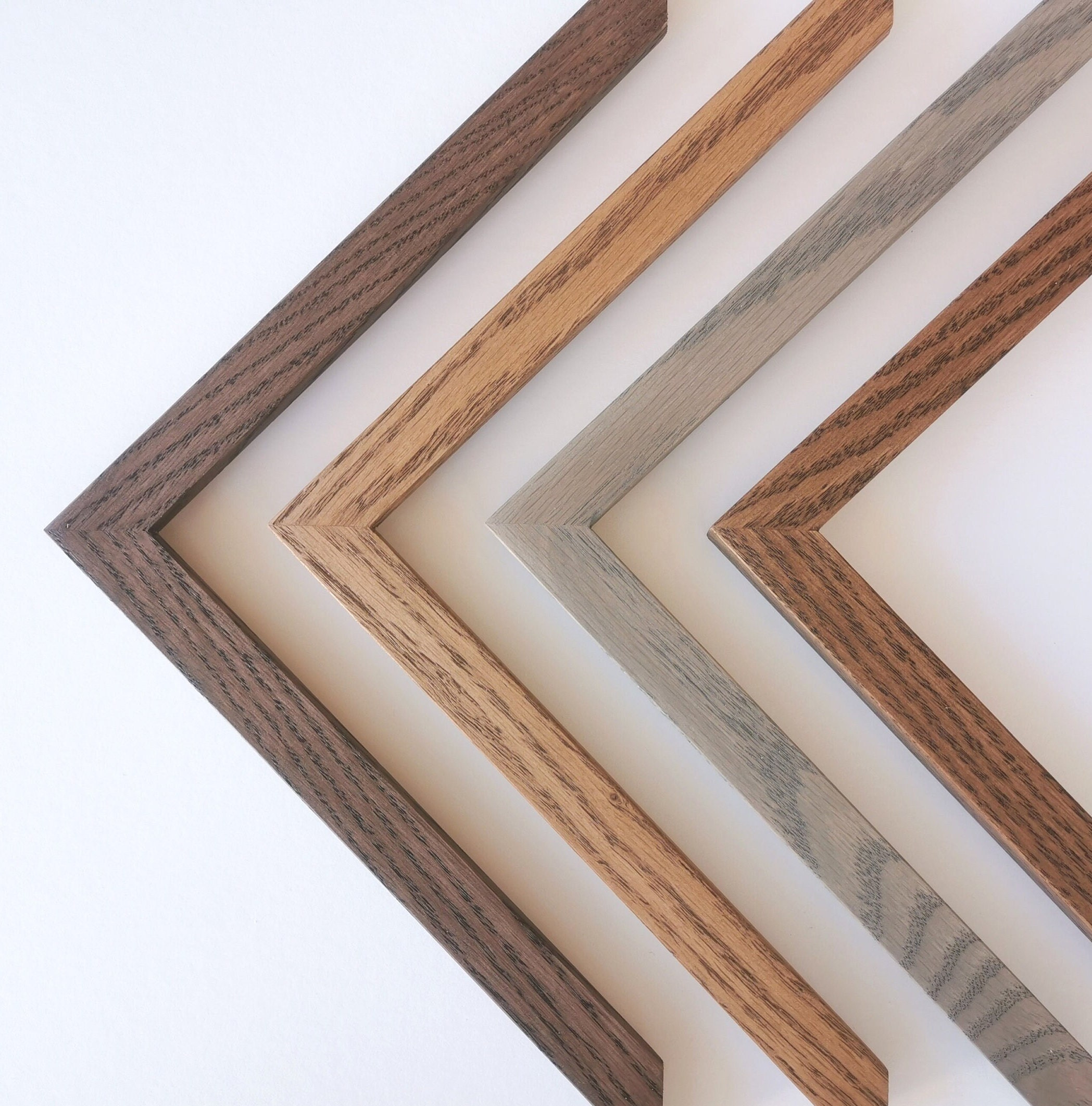 New FrameWorks 16x20 mat to 11x14 Classic Wooden Picture Frames Tempered  Glass / Dark Oak / 2-Pack - Frames, Facebook Marketplace