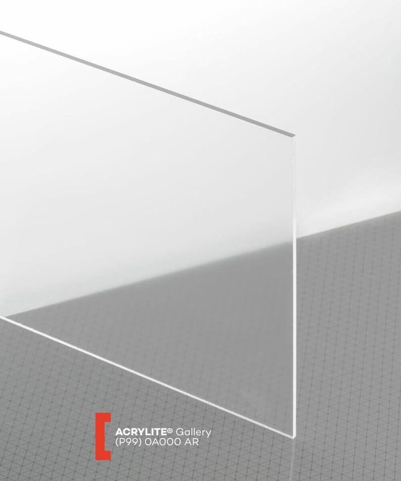 Non-Glare Acrylic Sheet | Shatterproof Framing Grade Plexiglass, Lightweight, 90% UV Filtering Bild 2