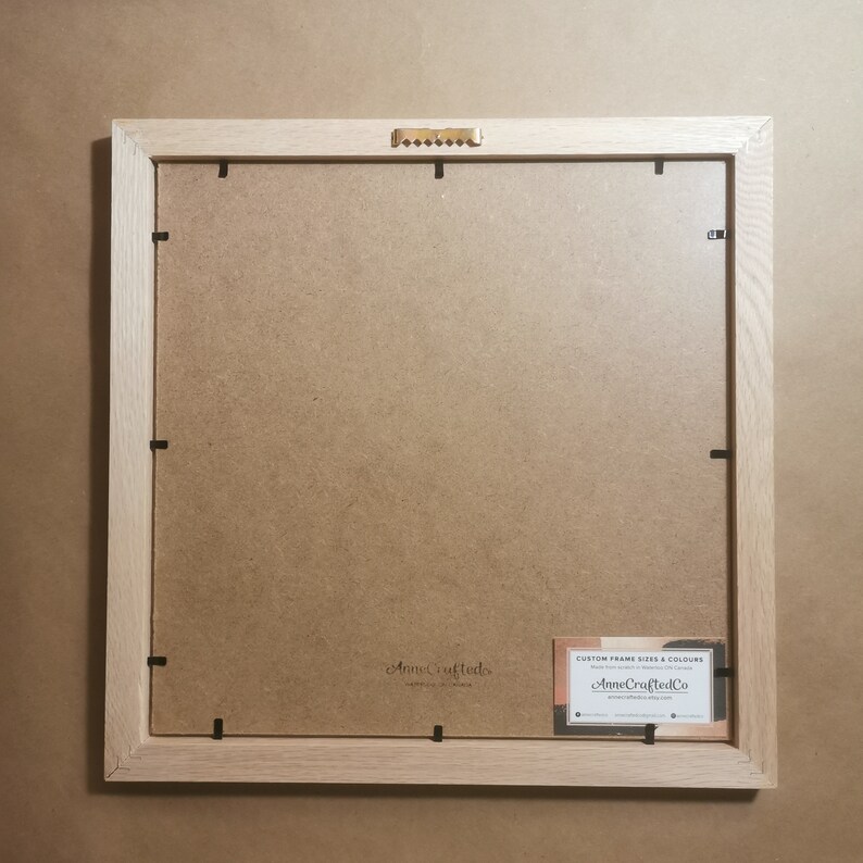 NONGLARE Stained Oak Wood Frame 1w With Nonglare Acrylic plexiglass