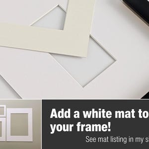 NON-GLARE | Stained Oak Wood Frame (1"w) | with non-glare acrylic (plexiglass) upgrade | handmade | available in custom sizes up to 28" image 7
