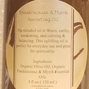 Frankincense and Myrrh Oil