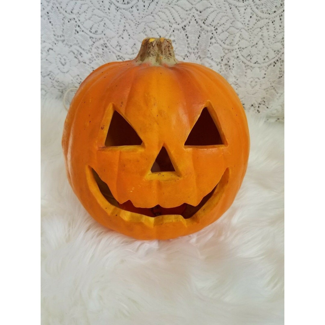 Jack O Lantern Halloween Foam Light up Pumpkin Trendmasters Etsy