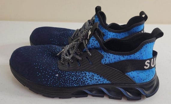 Suadex Blue Steel Toe Indestructible Lightweight Work Safety Shoes Men s Size 46 Etsy