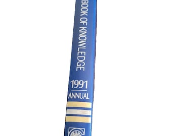1991 The New Book Of Knowledge Grolier Educational Hardcover Encyclopedia Annual