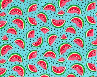 Watermelon Seed Slices Toss 100% Cotton Fabric | Fat Quarter, Half Yard