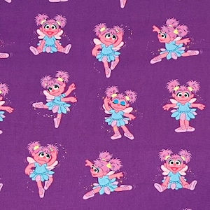 Abby Ballerina Fabric By Half Yard, Fat Quarter, Abby Ballerina Cotton Fabric