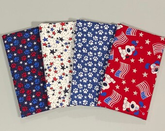 Chien et Pawprint Design 100% Coton Fat Quarter Bundle 5 tissus Craft/Quilting Chien et Pawprint Design 100% Coton Fat Quarter Bundle 5 tissus Craft/Quilting