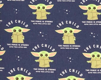 Star Wars The Child Force 100% Cotton Fabric | Fat Quarter, Half Yard