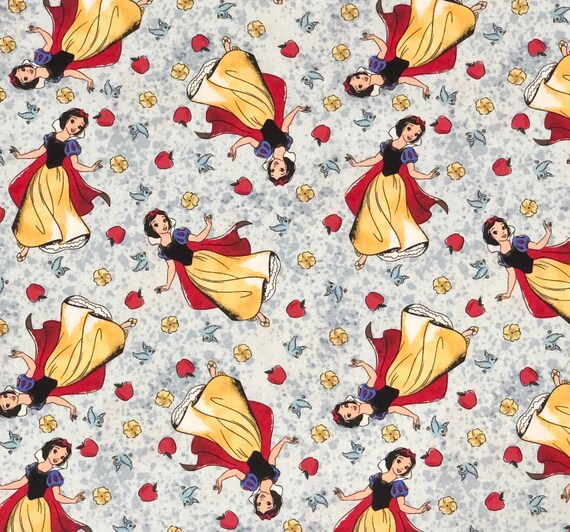 Disney’s Princess Snow White Yellow Cotton Fabric 18” x 21” Fat Quarter Disney’s Princess Snow White Yellow Cotton Fabric 18” x 21” Fat Quarter