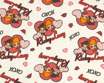I Love Lucy Fabric Etsy