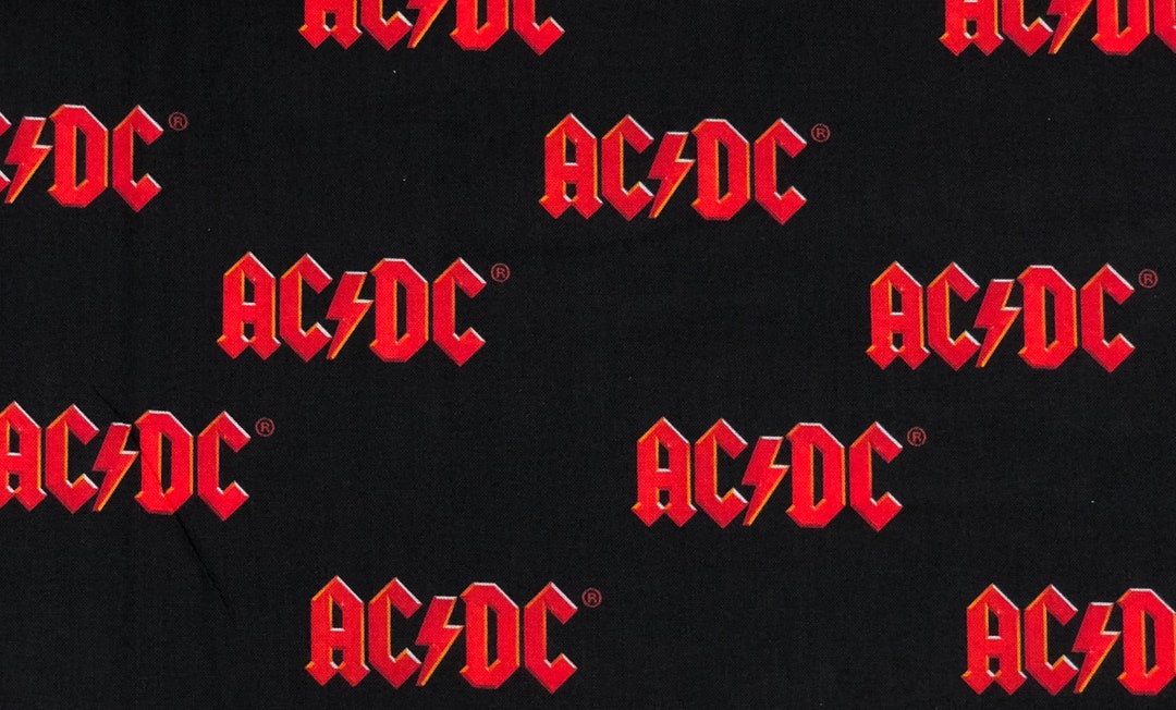 Rock Band ACDC Fabric by Half Yard Fat Quarter AC/DC - Etsy