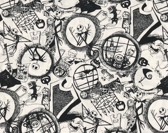 nightmare before christmas jersey fabric