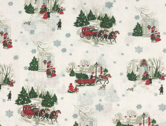 Vintage Christmas Fabric