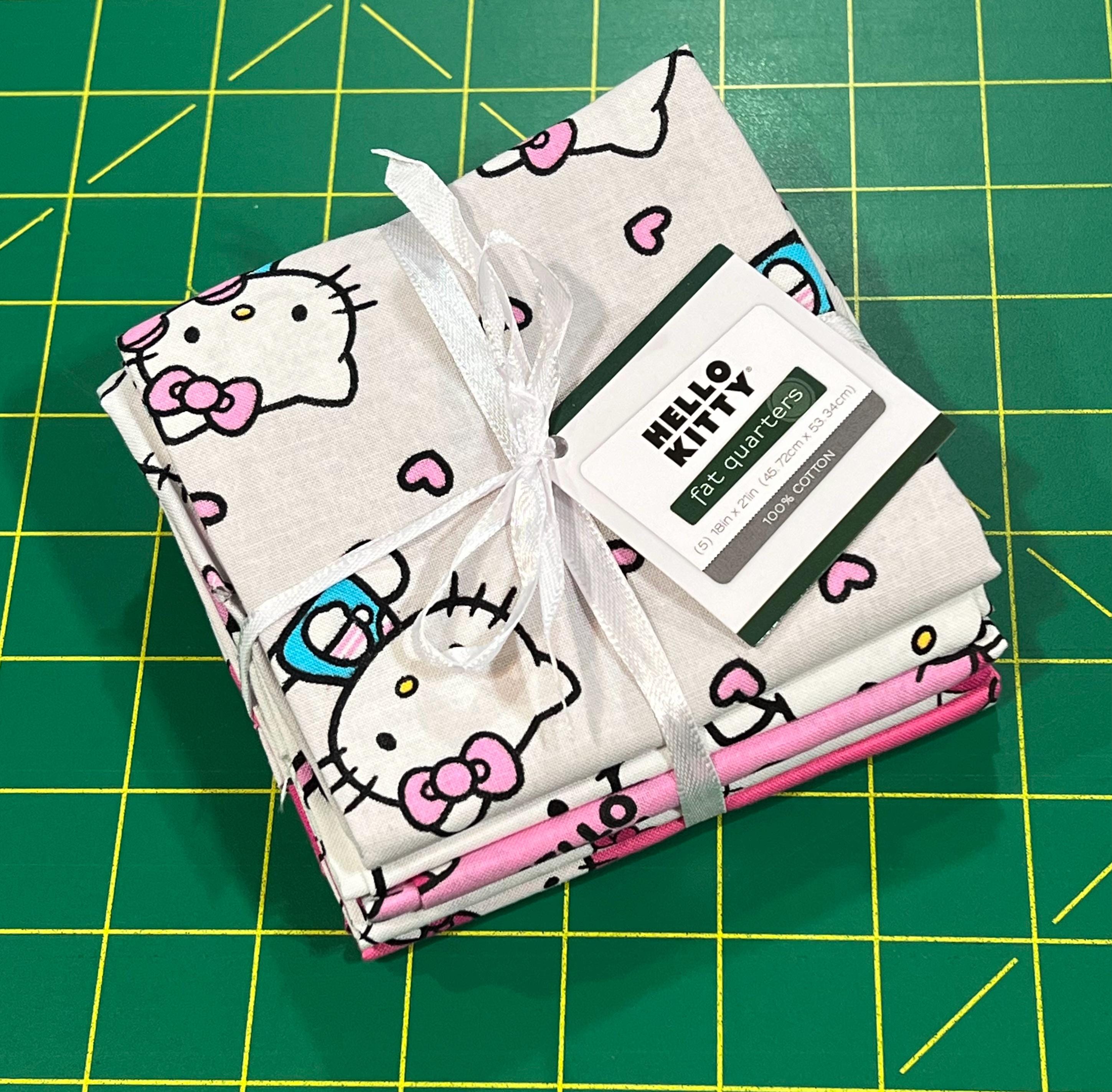 Hello Kitty Licensed 100% Cotton Fabric | 5 Fat Quarter Bundle - Etsy