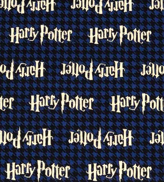 Harry Potter Plaid Fabric by Half Yard, Fat Quarter, Harry Potter Logo  Cotton Fabric, 1/2 Yards Are Continuous 