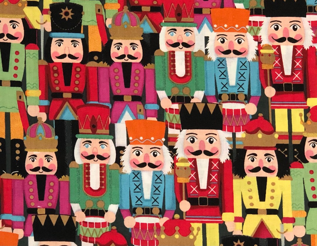 Nutcracker Fabric By Half Yard END Of BOLT Fat Quarter Etsy Italia