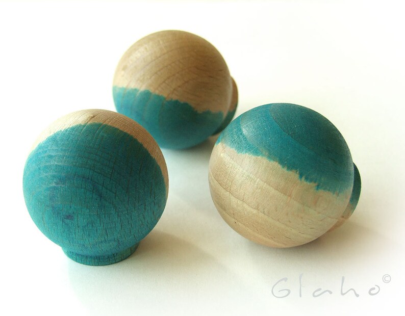 beige MONO DYE Knob Furniture 001 blue skay