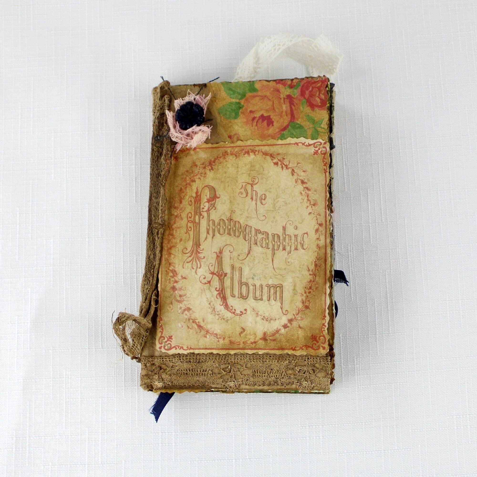 Mini Photographic Album Junk Journal Smash Book Collage Art Etsy