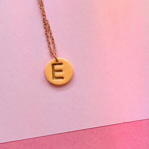 Any Color Initial Pendant Jewelry Custom Gift  Her Personalize Gifts under 30 Custom Made to Order Jewelry Gift Dainty Initial Necklace
