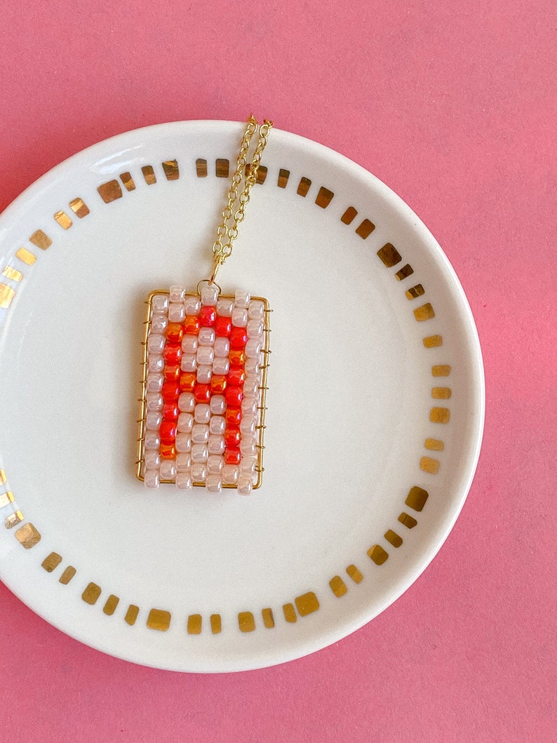 Letter Jewelry Unique Gift Personalized Necklace Bead Weaving Initial Custom Jewelry Teen Girl