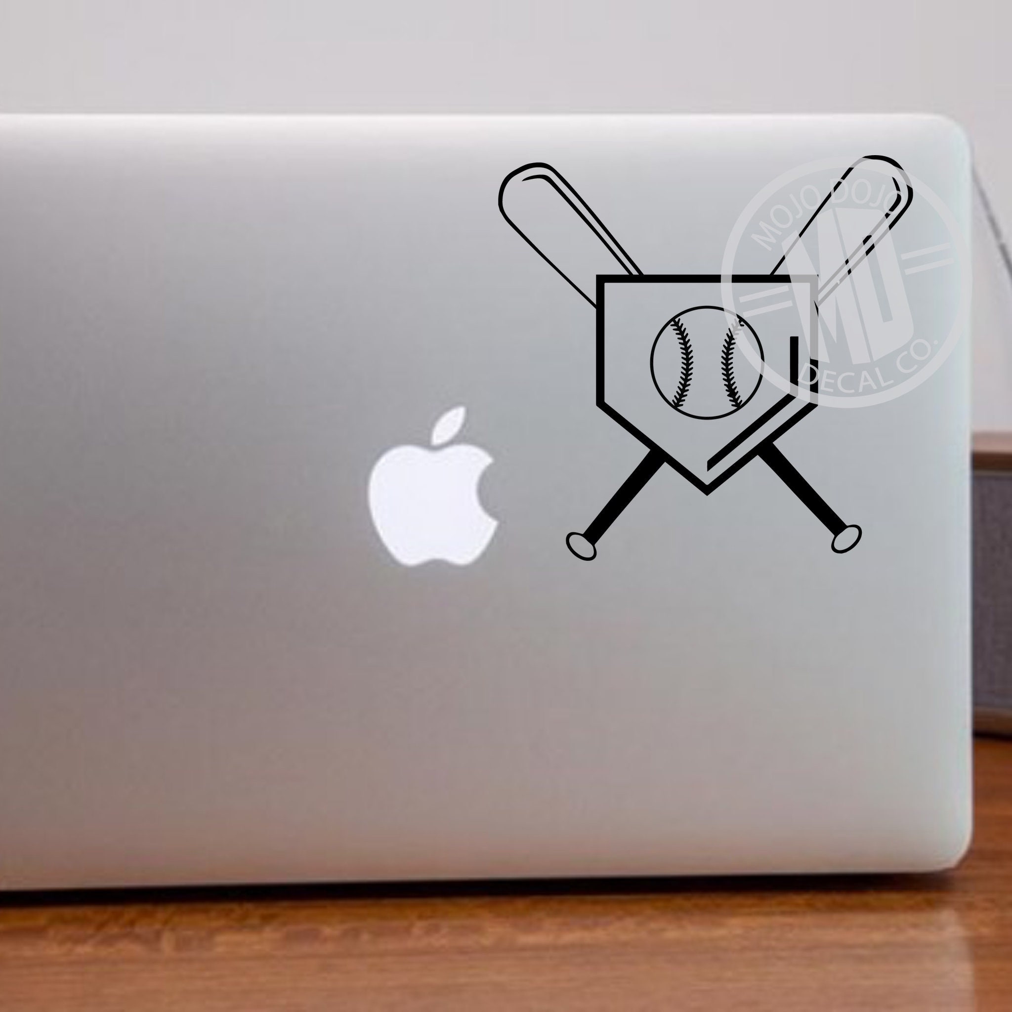 Baseball Bat Home Plate Decal / Sports Decals / Laptop Decals Etsy