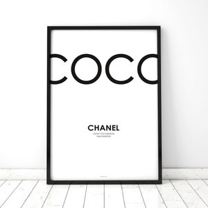 Chanel Logo Coco Chanel Print Square The Oliver Gal Artist Fashion