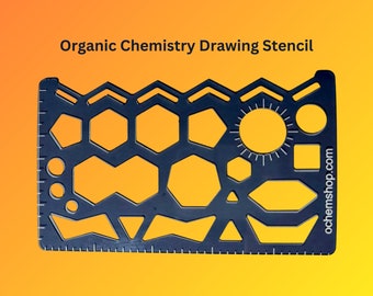 Stencil scientifico / Stencil chimico / Stencil chimica organica / / Stencil disegno / Stencil molecola / Chemie Schablone