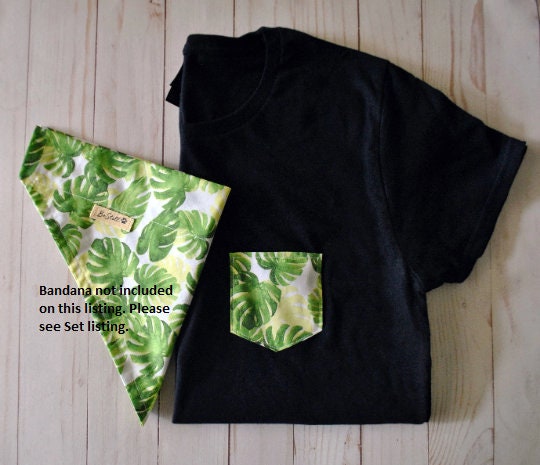 Matching Pocket T-Shirt  (Women or Unisex)  - This listing is an option to add Shirts to the Shirt/Bandana Set