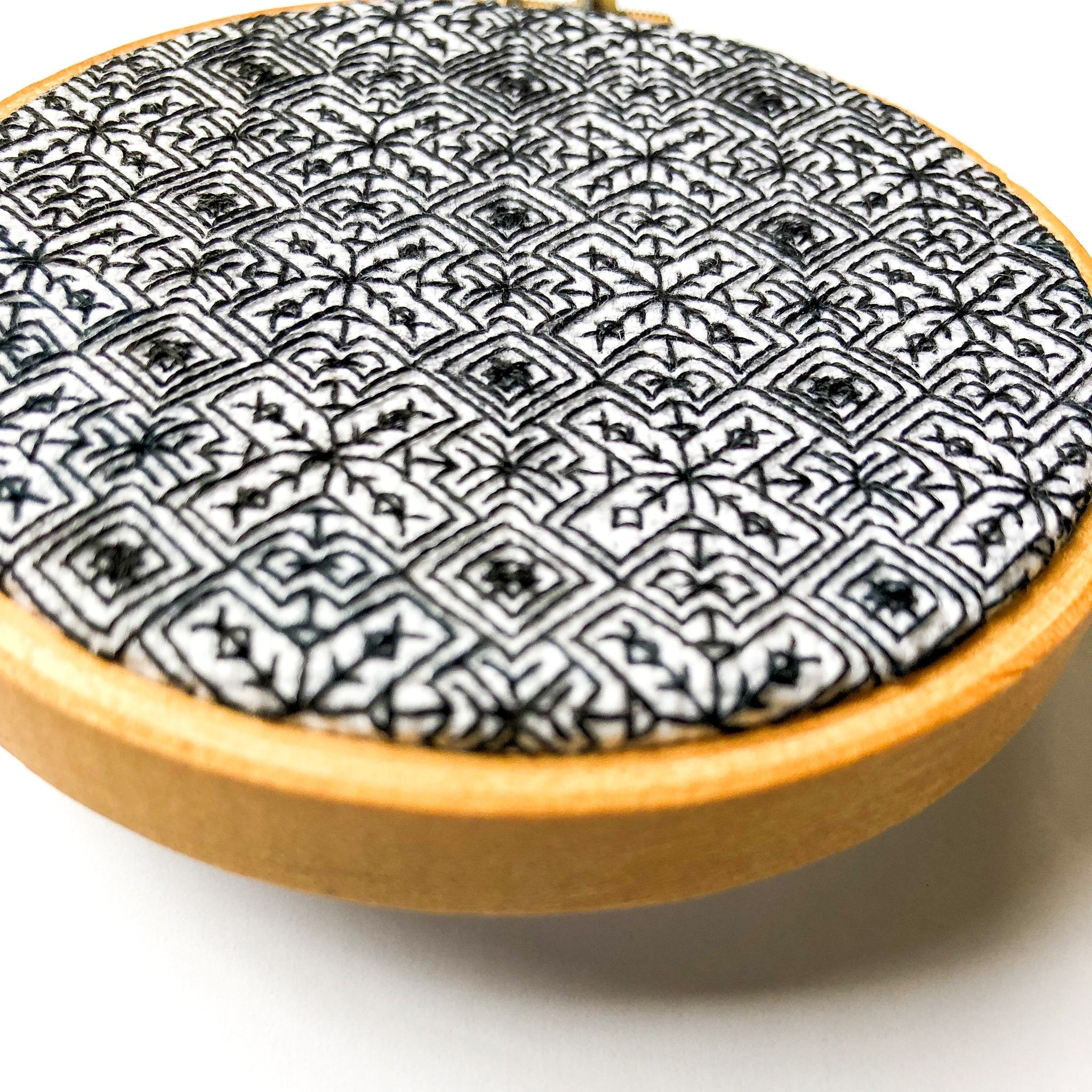 Modern Blackwork Embroidery Pattern PDF Instant Download Etsy