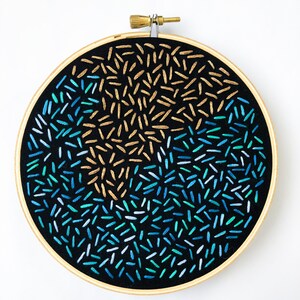 Sea Sprinkles - Embroidery Hoop Art