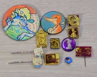 set of children s icons nu pogodi baby pins etsy
