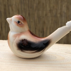 bird whistle, water whistle, ceramic whistle, folk bird, twitter bird, Porcelain bird