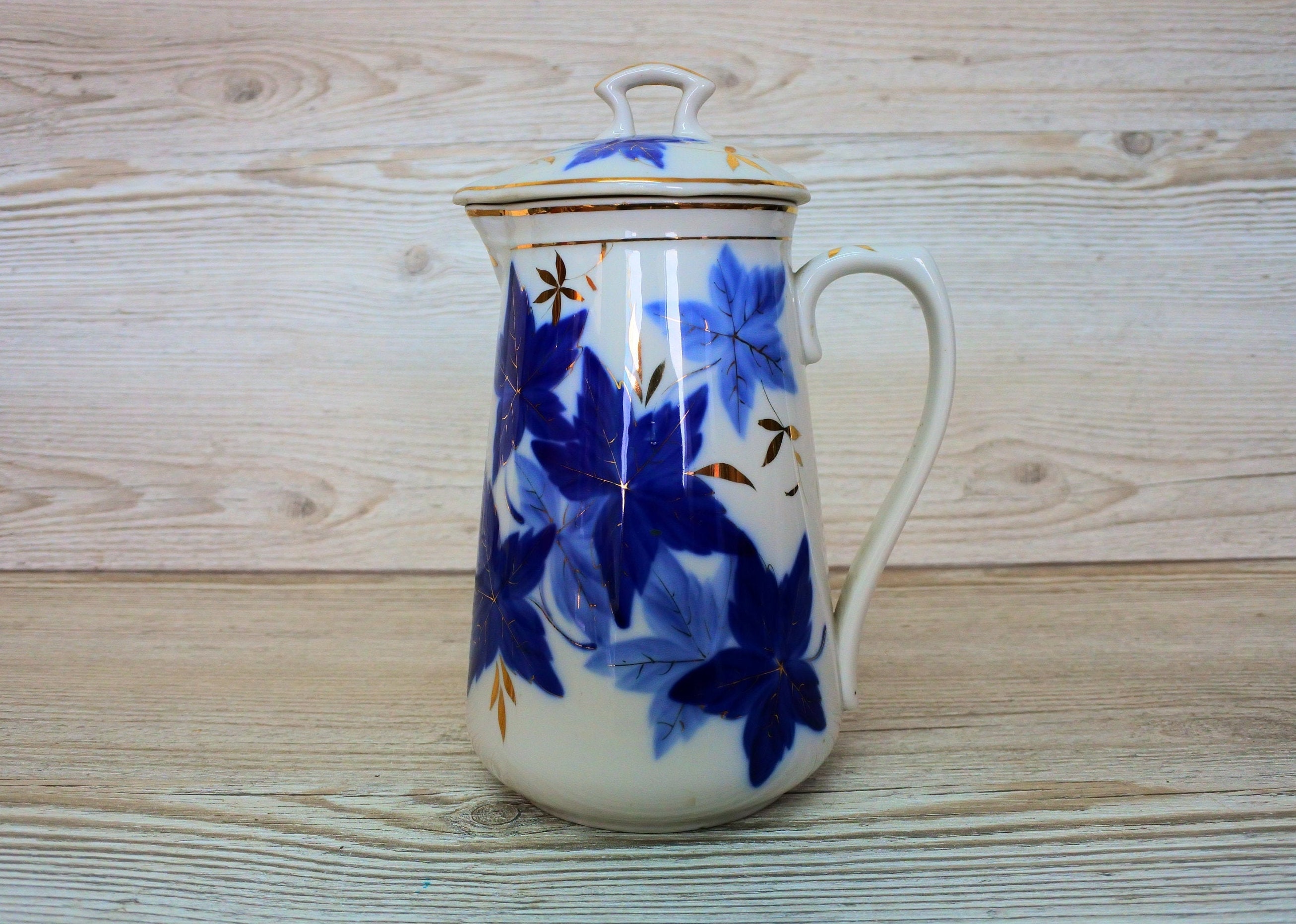 Vintage Jug Milk Jug With Lid Ceramic Jug Milk Jug Russian Etsy