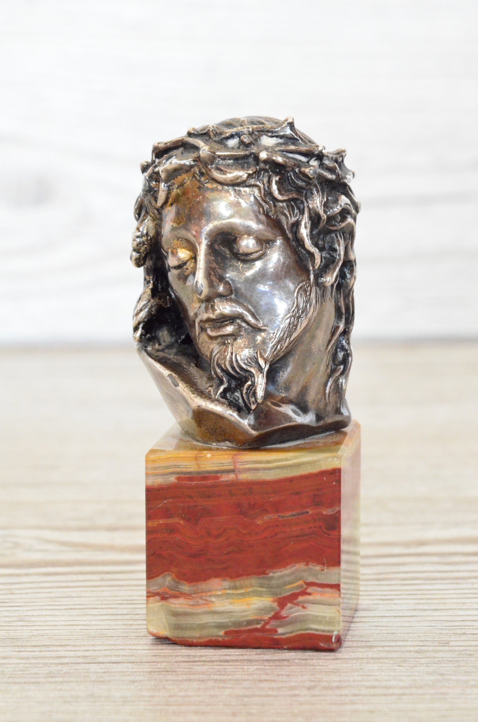 Sculpture of Jesus Sculpture of Christ the Bust Tabletop Etsy