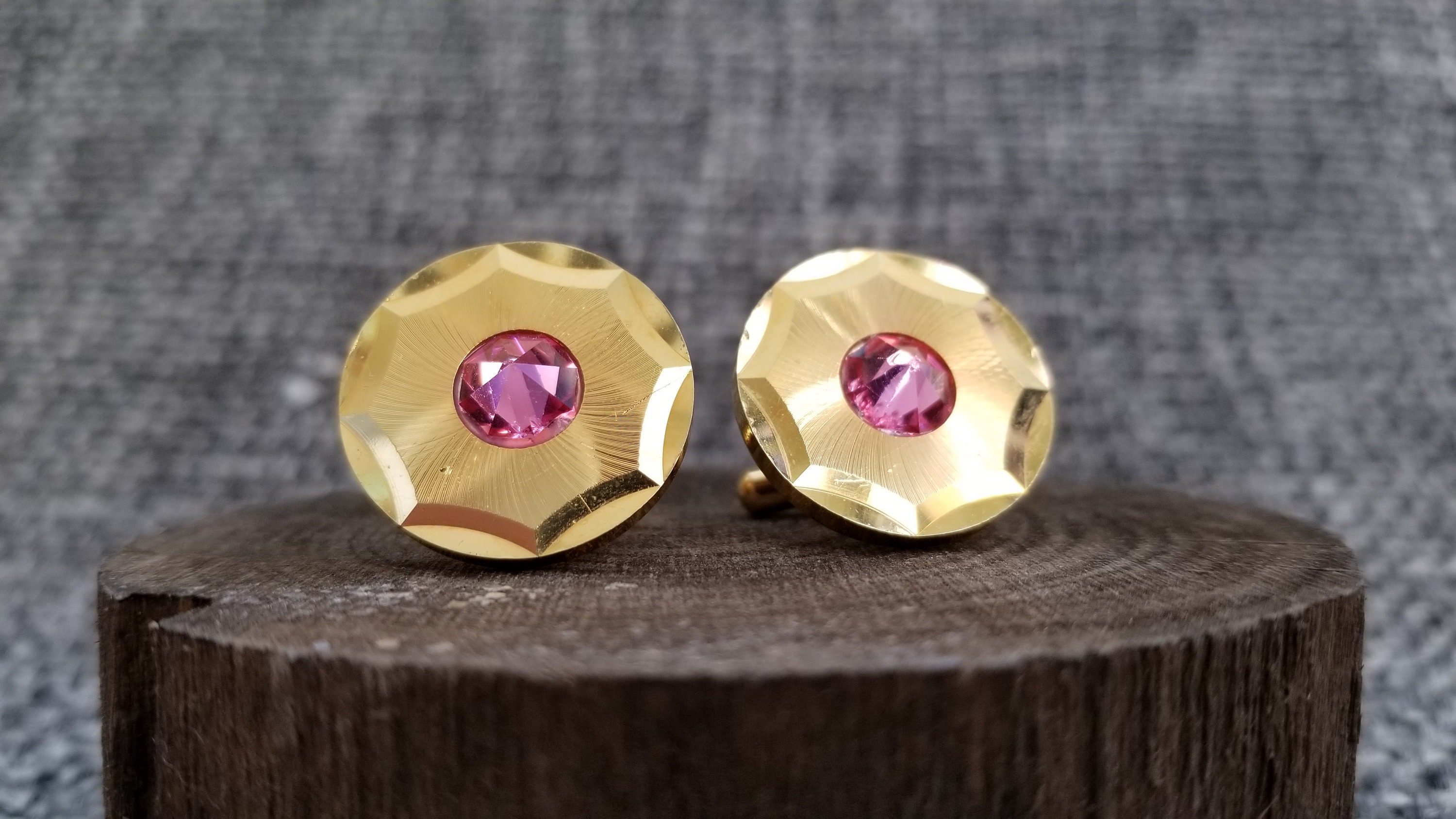 Vintage Cufflinks Russian Cufflinks Gold Cufflinks Square Etsy