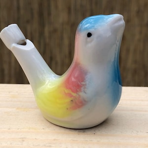 bird whistle, water whistle, ceramic whistle, folk bird, twitter bird, Porcelain bird
