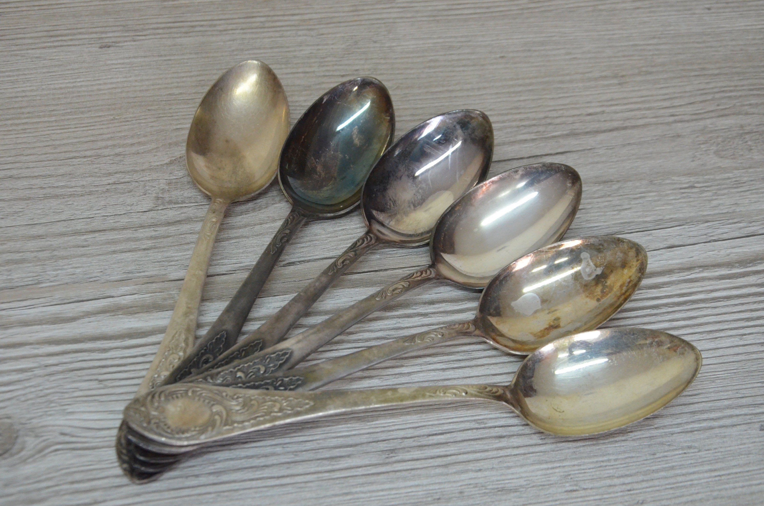 Antique spoons big spoons spoon set Soviet spoons Russian Etsy