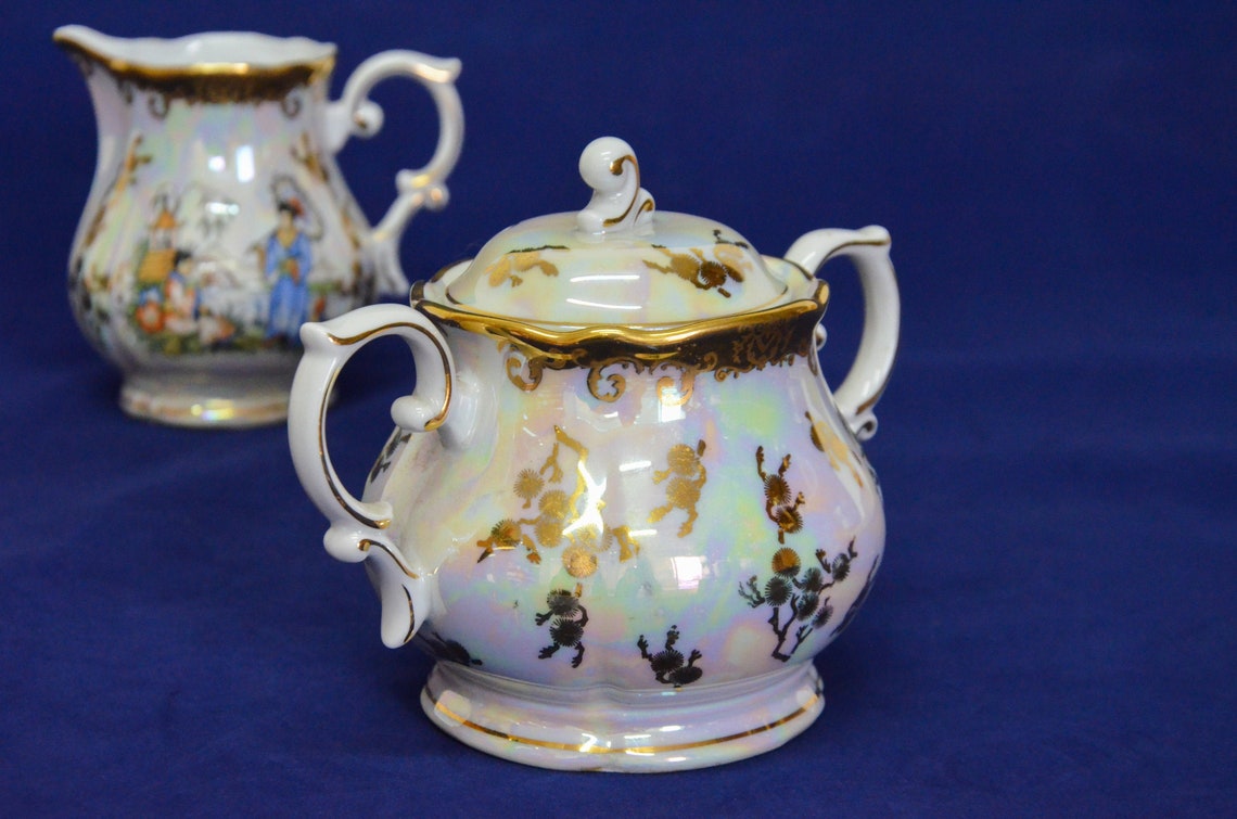 Tea Set Germany Tea Set Vintage Dishes Oscar Factory Etsy