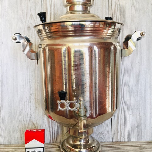 Soviet electric samovar, large shops samovar, old Russian samovar